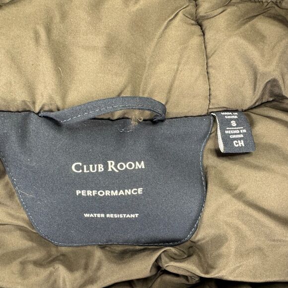 Club Room Mens Removable Faux Fur Hood Ultra Loft Parka Jacket Navy Blue S - Picture 4 of 6